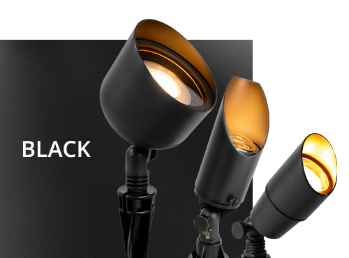 spotlights black finish