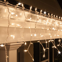 clear incandescent icicle lights