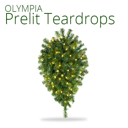 Olympia Pine Prelit Teardrops