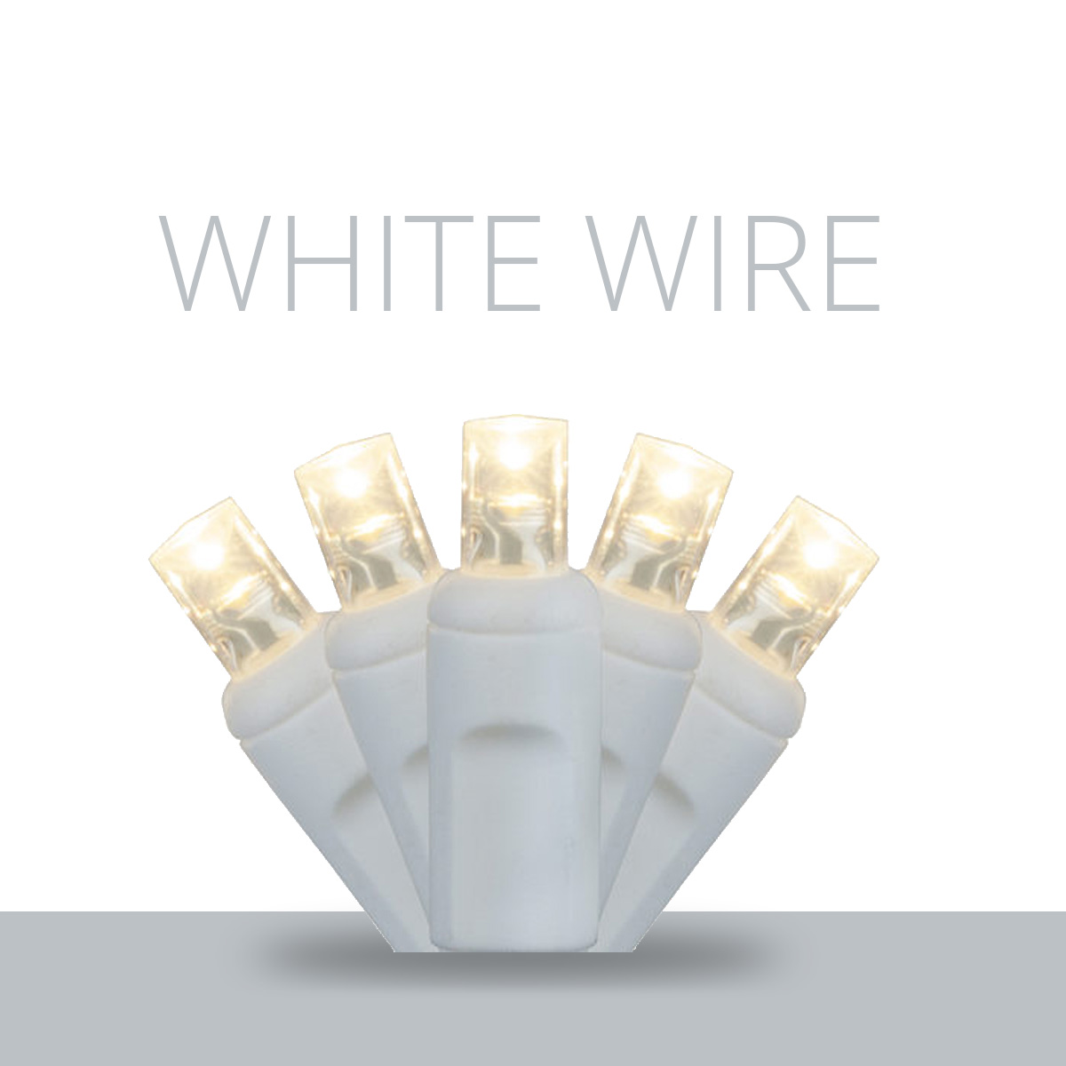 White Wire LED Mini Lights