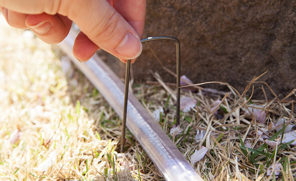 Use Garden Staples to Secure Rope Light